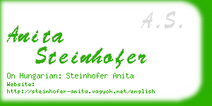 anita steinhofer business card